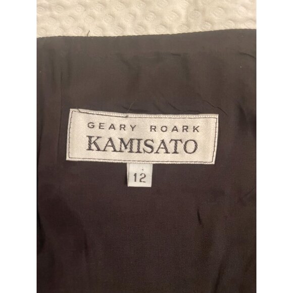 VTG 80s Geary Roark Kamisato Polka Dot Cotton Dress Buttons USA Made Size 12 - Picture 8 of 15